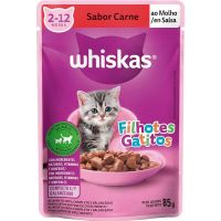 Ração para Gatos Whiskas Sachê Filhotes Carne - 85g