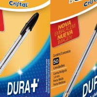 Caneta Cristal Bic M&eacute;dia Preta - 50un